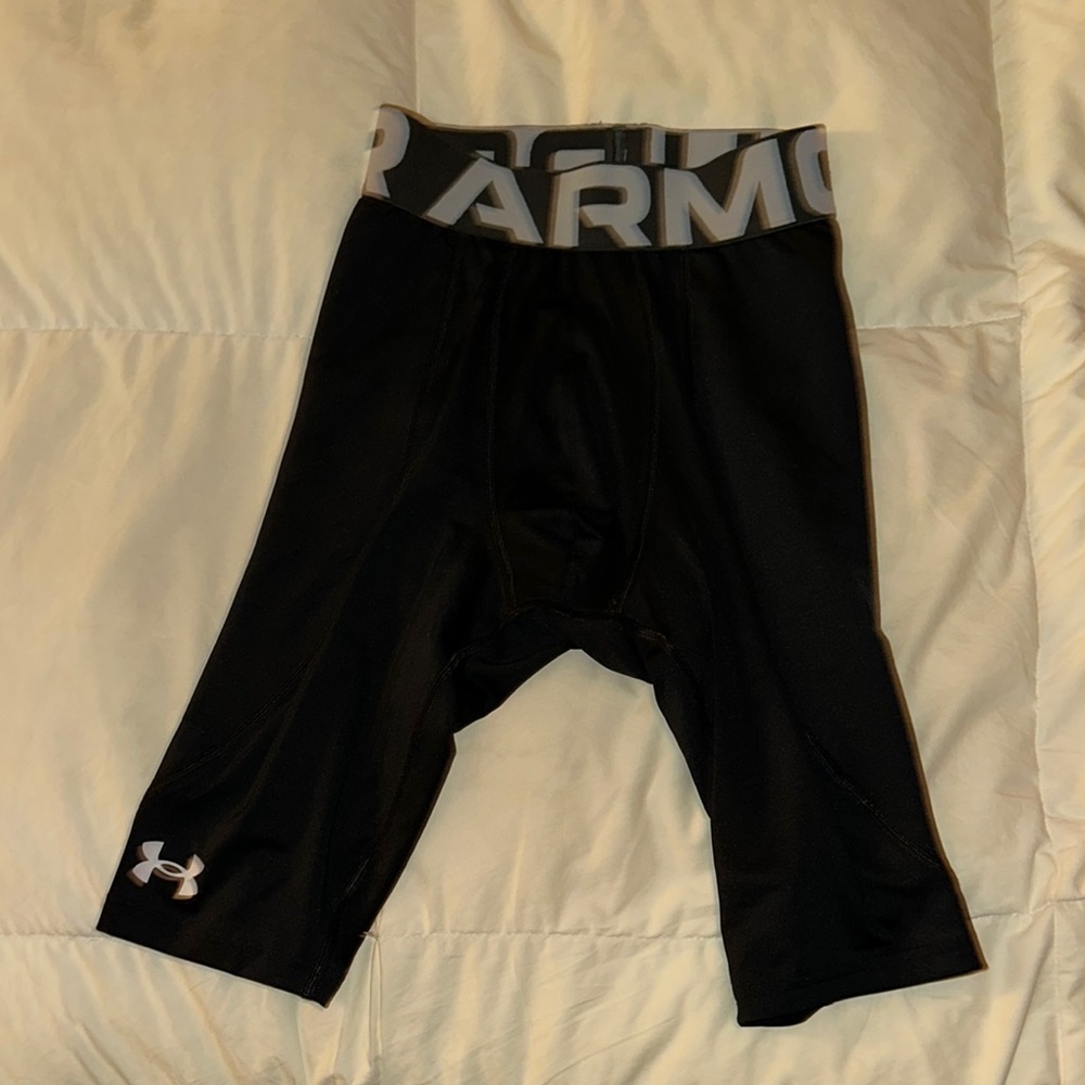 Under Armour Black Baseball Compression Shorts - image 1